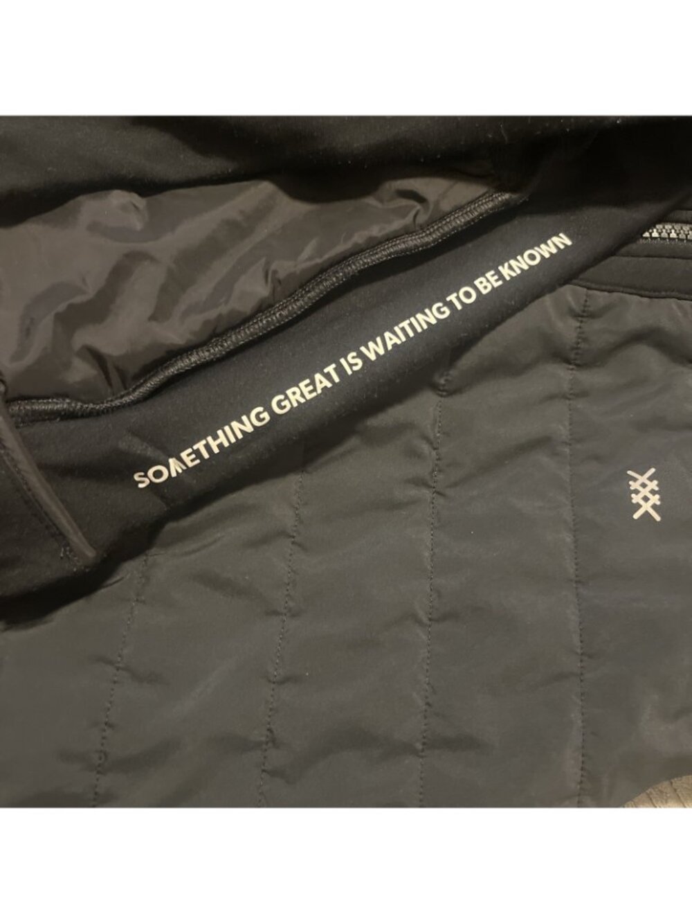 Rhone Recreation Knitted Fleece Mock Neck Full Zip Vest Black Men's X Large - Picture 7 of 9